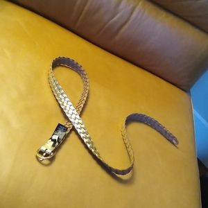 Ann Taylor braided gold belt